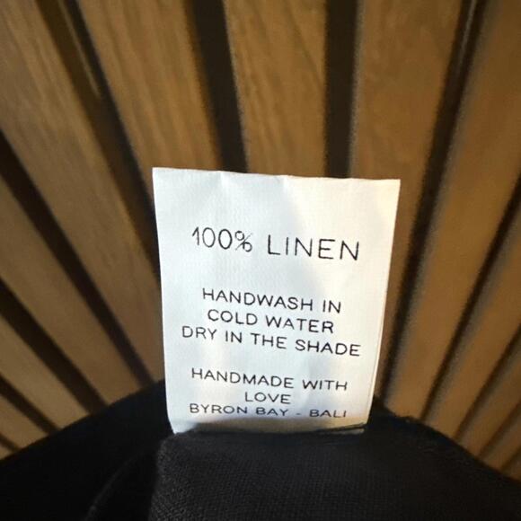 FREE THE LABEL Monaco Linen Wide Leg Black Pants Women’s Size Medium NWT! - Picture 10 of 11